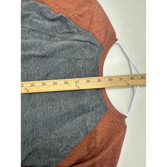 George Mens Baseball Shirt Size 3XL Gray Long Sleeve - Picture 9 of 10